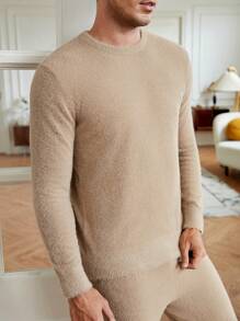 Manfinity NXTstreet 男士素色套頭毛衣和針織褲