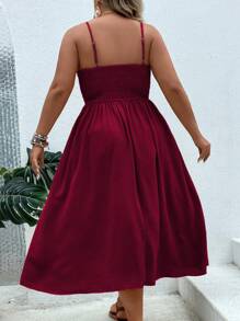Breezaya Plus Knot Front Cami Dress