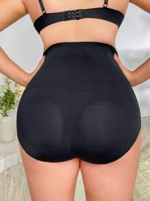 Miss Vinta 大碼高腰塑形三角褲 - 黑色 - 查看 2