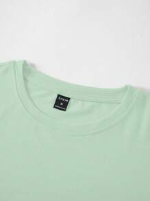 Genlund Hombres Camiseta con estampado tropical - verde menta - Ver 3