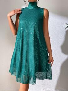 Allurite Cổ cao Kim sa Đầm - màu xanh lá - Xem 1