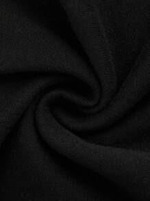 SHEIN 1条黑色紧身弹力打底裤，简约少女必备单品