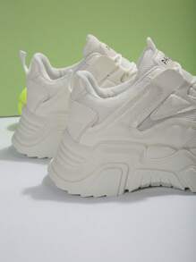 Fashionable All-match Thick-soled Sports Shoes - White - View 7