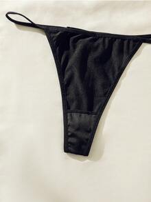 Set de lencería con encaje floral con aro con liga - Azul Marino - Ver 5