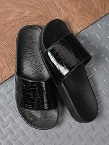 Đúng mốt Và Linh hoạt Nam Dép đi trong nhà Đối với Giải trí Mặc , Trong nhà Và Ngoài trời , at Nhà  , Hoặc bờ biển - màu đen - Xem 3