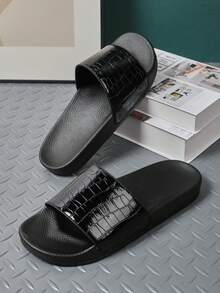 Đúng mốt Và Linh hoạt Nam Dép đi trong nhà Đối với Giải trí Mặc , Trong nhà Và Ngoài trời , at Nhà  , Hoặc bờ biển - màu đen - Xem 4