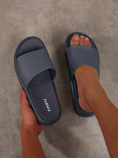 luofu Sandalias casuales de moda para hombre, para uso en exteriores y playa, cómodas con suela de goma para usar en casa