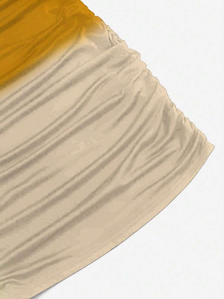 Chiquease Ombre One Shoulder Ruched Bodycon Dress - Multicolor - View 5