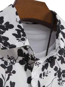 Manfinity RSRT 男士印花襯衫不帶T恤