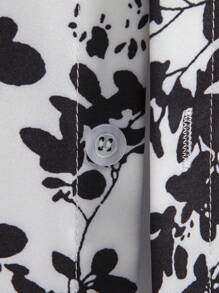 Manfinity RSRT 男士印花襯衫不帶T恤