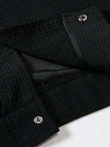 Manfinity Homme 男士翻蓋口袋外套 - 黑色 - 查看 7