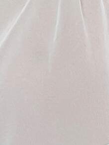 SHEIN Tie Shoulder Ruffle Hem Sheer Cover Up Dress, For Summer Beach Vacation - White - View 6