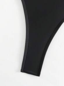 Swim Vcay 環鏈比基尼泳裝 - 黑色 - 查看 3