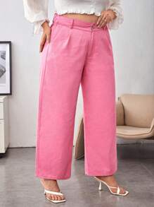 SHEIN Privé Plus High Waist Wide Leg Jeans
