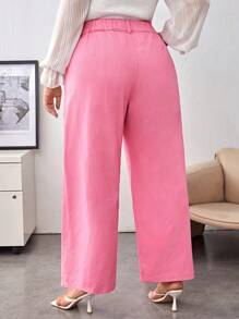 SHEIN Privé Plus High Waist Wide Leg Jeans