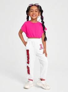 Dwi widiyanto 女小童字母圖案衛褲