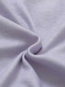 Young Boy Cartoon Graphic Contrast Trim Snug Fit PJ Set - Light Grey - View 5