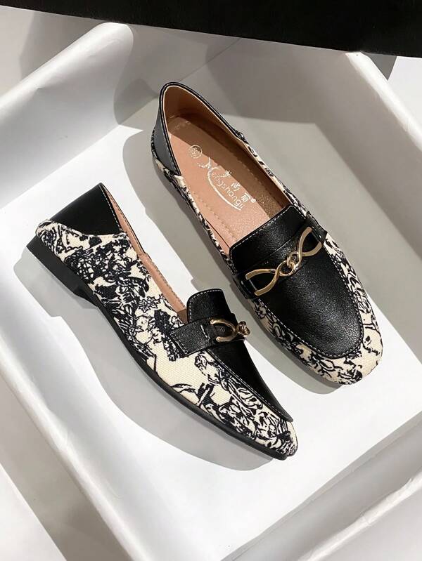 Mengshangli Fall/Winter Women Flat Loafers Casual Slip-On Oxfords Shoes, Stylish British Style Leather Boat Shoes