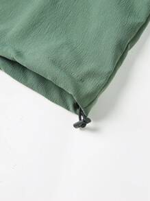 Manfinity Sport Corelite Nam Đồ họa Chữ cái Túi có nắp Một nửa khóa kéo áo có mũ Áo thun thể thao - màu xanh lá - Xem 7