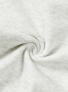 男嬰字母圖案連身背心 - 灰色 - 查看 5