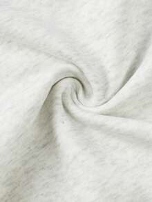 男嬰嬰兒字母圖案衛衣和衛褲 - 灰色 - 查看 5