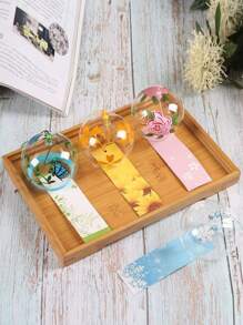 DIY玻璃風鈴裝飾用品和手掌繪畫日式風玻璃風鈴創意家庭裝飾禮品 - 彩色 - 查看 2