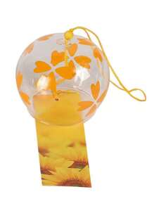 DIY玻璃風鈴裝飾用品和手掌繪畫日式風玻璃風鈴創意家庭裝飾禮品 - 彩色 - 查看 3