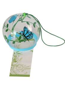 DIY玻璃風鈴裝飾用品和手掌繪畫日式風玻璃風鈴創意家庭裝飾禮品 - 彩色 - 查看 4