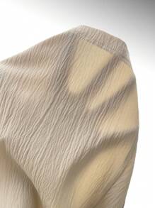 SHEIN LUNE 缺口領插肩袖口袋貼布連身短褲 - 杏色 - 查看 7