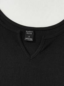 SHEIN LUNE Áo liền quần có thắt lưng in hình chữ V nhiệt đới - Nhiều màu - Xem 5