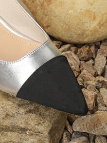 Women's Comfortable Colorblocking Slip-on Sandals, Perfect For Summer - Black - View 3