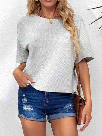 CILKOO 素色落肩T恤