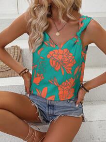 Breezaya 印花背心上衣 - 綠色 - 查看 6