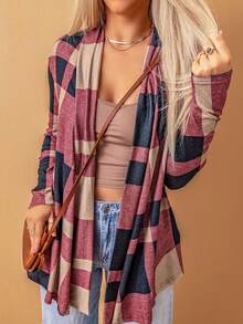 CILKOO 格紋印花開門襟外套 - 彩色 - 查看 4