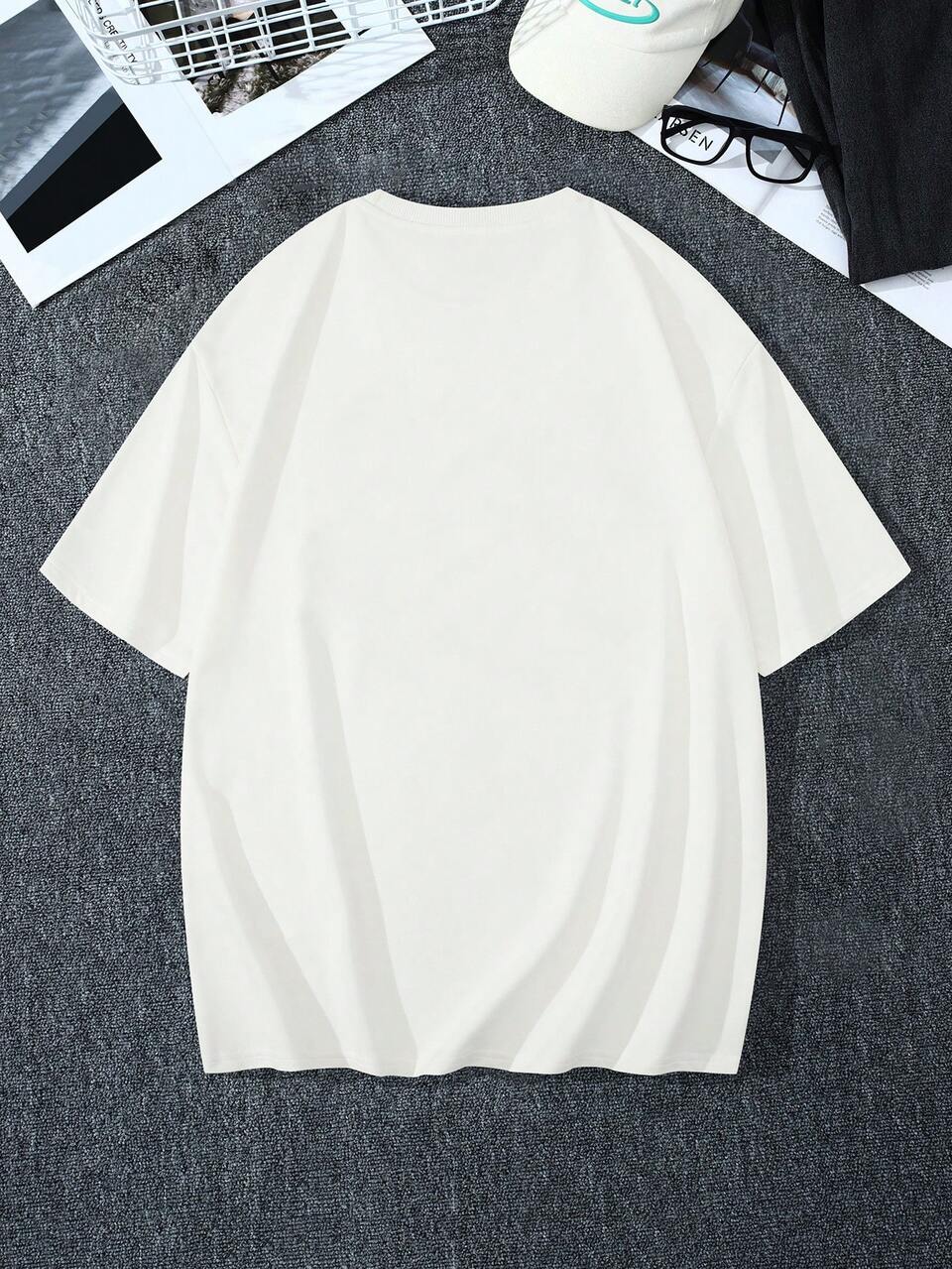 Men Plus Slogan Graphic Tee