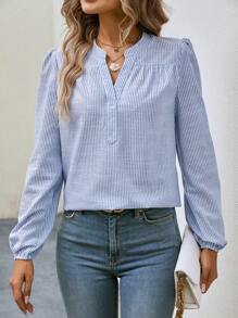 Calvaya Women's Striped Long Sleeve Shirt,Long Sleeve Tops Fall Cloth For Women