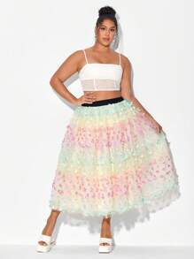 Mindsi Váy lưới phủ Plus Appliques, Quần áo nữ, Cho mùa hè - Nhiều màu - Xem 1