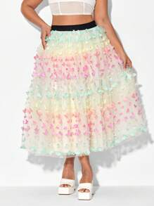 Mindsi Váy lưới phủ Plus Appliques, Quần áo nữ, Cho mùa hè - Nhiều màu - Xem 3