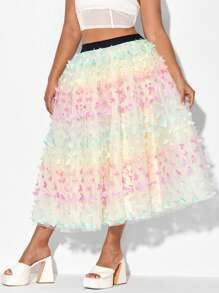 Mindsi Váy lưới phủ Plus Appliques, Quần áo nữ, Cho mùa hè - Nhiều màu - Xem 5