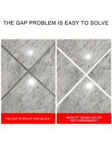 1pc Seam Filler Pen For Ceramic Tile Paint Repair, Home Grout Gap Repair, Color Changing - White - View 5