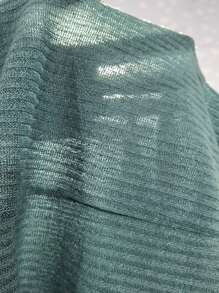 Snug Zone Contrast Lace Cami Top & Shorts PJ Set / Pajama Set - Green - View 7