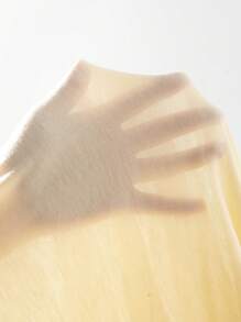 EMERY ROSE In Trái tim Vòng cổ Áo thun - Màu Khaki - Xem 7