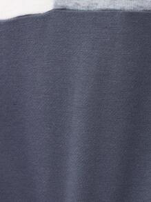 SHEIN Cậu bé Tween Đồ họa Chữ cái Khối màu Áo Hoodie & Quần thể thao - Nhiều màu - Xem 7