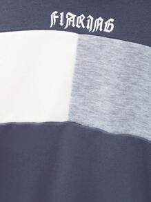SHEIN Cậu bé Tween Đồ họa Chữ cái Khối màu Áo Hoodie & Quần thể thao - Nhiều màu - Xem 8