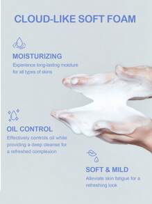 SlowSunday 保湿温和洁面乳，含烟酰胺，适合敏感肌肤的日常洁面乳，保湿洁面乳，适合中性至干性肌肤，无香型，情人节礼物，斋月礼物，斋月聚会及礼品，派对理想之选 - 白色 - 查看 3