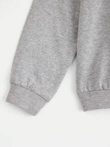 RueChic Boys Cartoon Graphic Pullover & Drawstring Waist Joggers - Grey - View 4