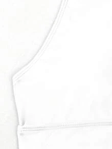 SHEIN Swim Summer Beach Tropical Print High Waisted Bikini Set - White - View 4