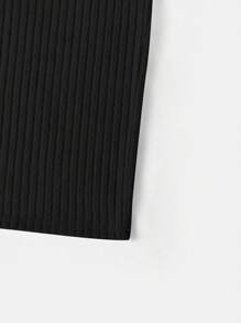 SHEIN EZwear À Col Montant Top Sans Manches & Jupe