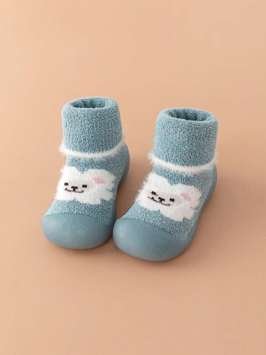 Zapatos Deportivos Con Diseño De Cara Sonriente - Azul - Ver 1