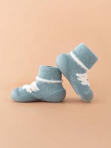 Zapatos Deportivos Con Diseño De Cara Sonriente - Azul - Ver 3